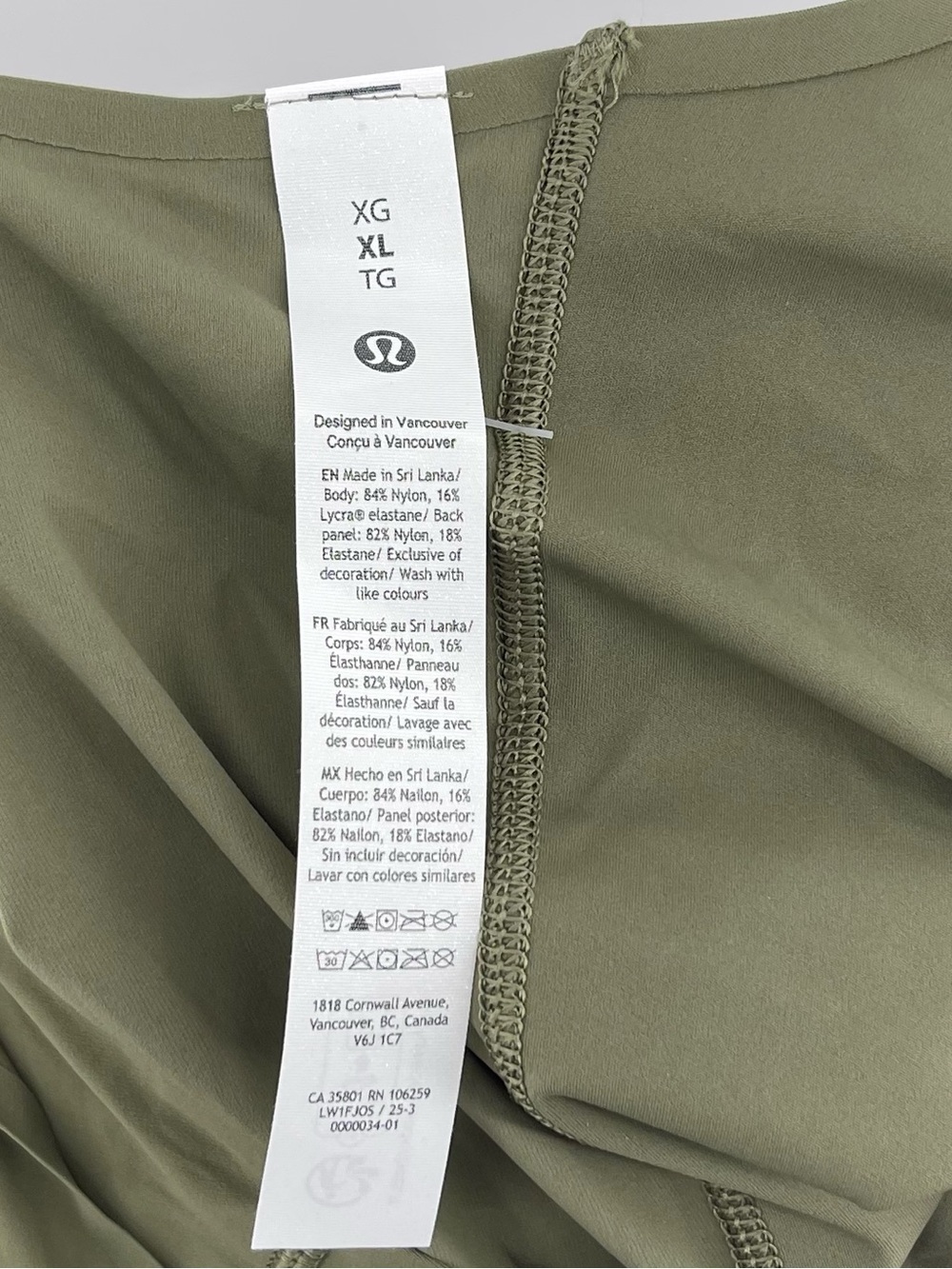Lululemon Fast and Free Tank Top Light
Bay Leaf Woman’s Size XL - Picture 5 of 5